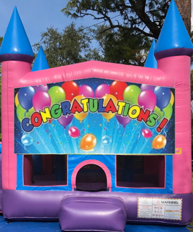 Congratulations girl bounce house
