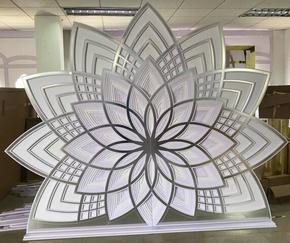  SILVER LOTUS BACKDROP