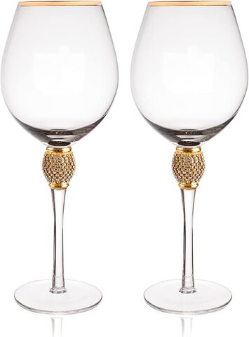 Rhinestone Wine Flutes