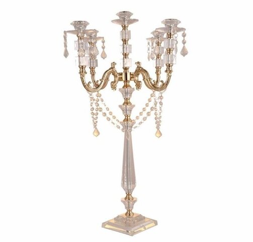  CRYSTAL 5 ARM CANDELABRA