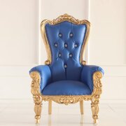 36" KID THRONE GOLD/BLUE