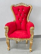 36" KID THRONE GOLD/RED