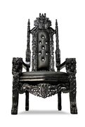 Black on Black Lion King Throne