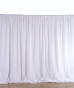 White Sheer Pipe and Drape Section