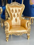  36" KID THRONE GOLD/GOLD