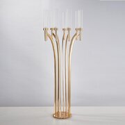  8  FLOOR ARM PILLAR CANDLE HOLDER 