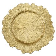 Gold Reef Acrylic Plastic Charger Plate 