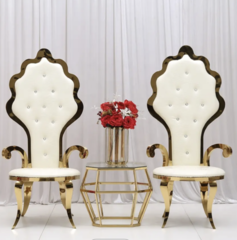 GOLD BRIDE AND GROOM CHAIR. each c hair is $85 each