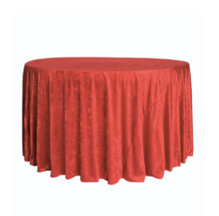 Red Velvet 132 Round Tablecloth 