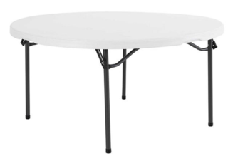 60" Round Plastic table