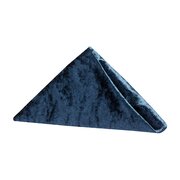 Velvet 20"x20" Linen Napkin - Navy Blue