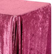 Velvet 90"x156" Rectangular Tablecloth - Burgundy