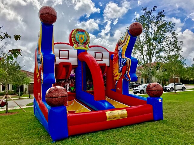 Basketball Interactive Inflatable Game Rentals in Los Angeles - School Event, City Event, Church Event, Company Party, School Fair