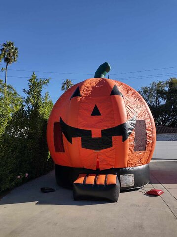 Halloween Pumpkin Jumper Rental in Los Angeles - L.A Inflatables Rental 
