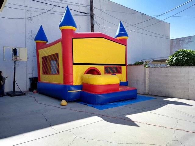 Castle Combo Bounce House Slide Rental in Los Angeles - L.A Inflatables Rental 