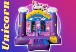 Unicorn Bounce House J311