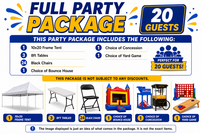 Full Party Package (20 Guests) Full Party Package (20 Guests)