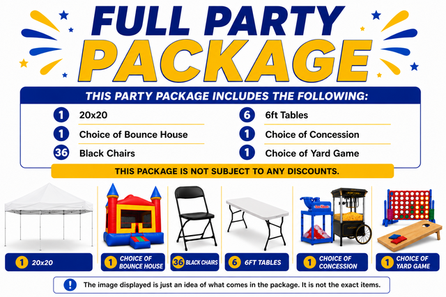 Full Party Package (36 Guests) Full Party Package (36 Guests)