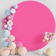 Pink 6ft Round Backdrop