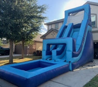Water Slide with Pool