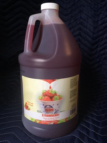 4 litre Sno Cone Syrup ( Strawberry) 4 litre Sno Cone Syrup ( Strawberry)