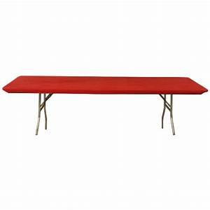 Kwik Covers 6' Rectangle Red Table Cover Kwik Covers 6' Rectangle Red Table Cover