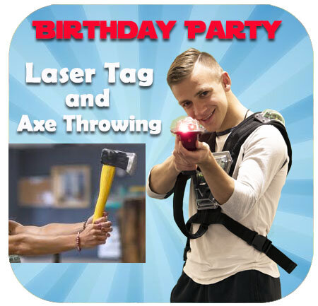 Birthday Party - Laser Tag and Axe Throwing