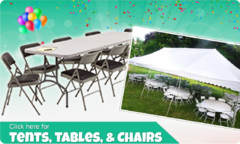 Tent, Tables, & Chairs