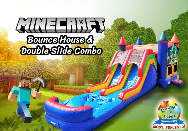 Minecraft Bounce House & Slide