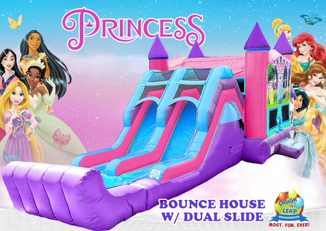 Princess Bouncy House Slide Rental