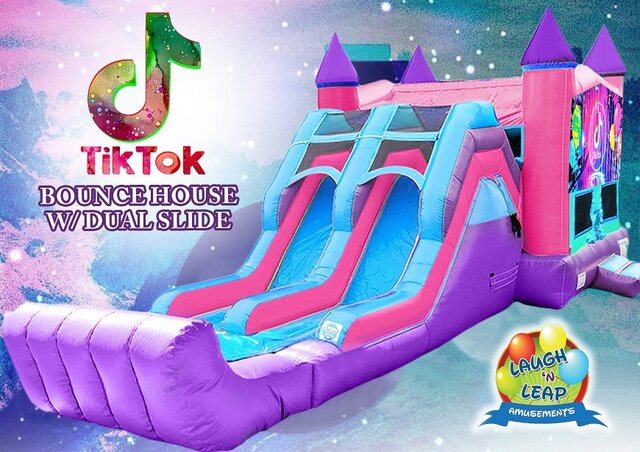 TikTok Theme Party Bouncy House