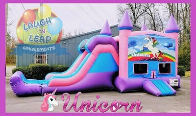 Unicorn Bouncy House Slide Rental