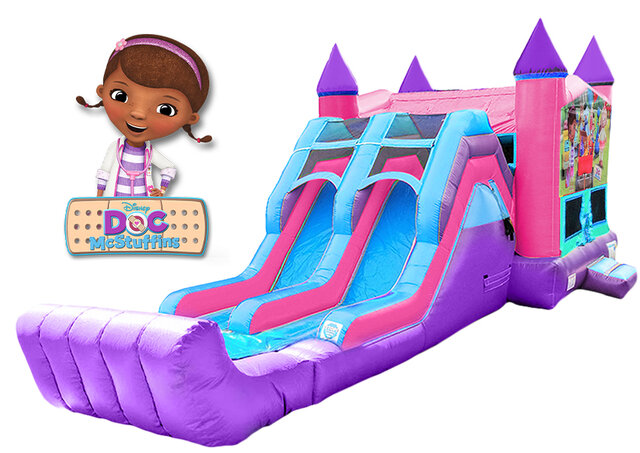 Doc McStuffins Bounce House & Water Slide (Pink & Purple unit)