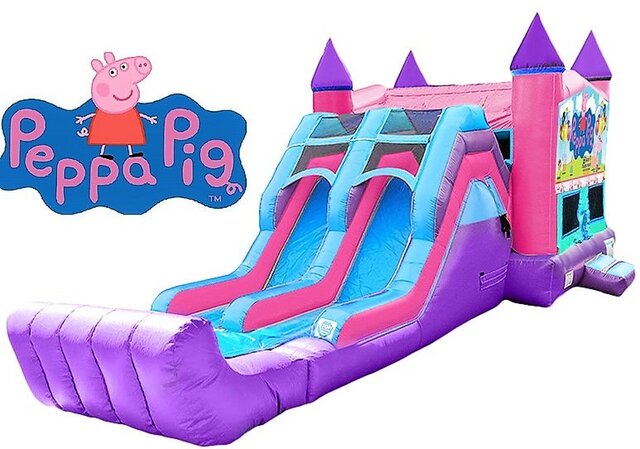 Peppa Pig Bounce House & Slide (Pink & Purple Unit - Dry)
