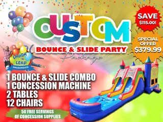 Create Your Own Bounce & Slide Combo Party Package