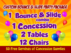 Create Your Own Bounce & Slide Combo Party Package Create Your Own Bounce & Slide Combo Party Package