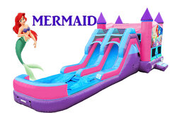 Mermaid Bounce House & Dual Water Slide
