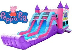 Peppa Pig Bounce House & Dual Slide - Dry