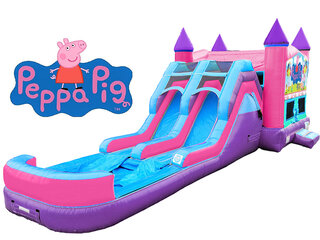 Peppa Pig Bounce House & Water Slide(Pink & Purple unit)