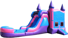 Pink & Purple Bounce House w/Water Slide Pink & Purple Bounce House w/Water Slide