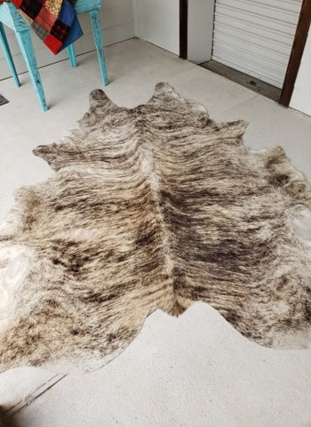 Cowhide - Brindle - Large