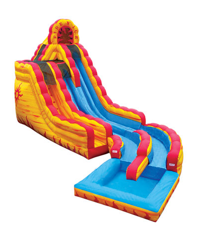 20' Dual Lane Fire and Ice Slide (Wet/Dry) 20' Dual Lane Fire and Ice Slide (Wet/Dry)