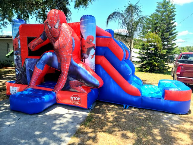 Spiderman Small Bounce House Combo (Wet/Dry) Spiderman Small Bounce House Combo (Wet/Dry)