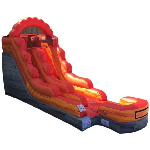 16ft Fire Lava Slide