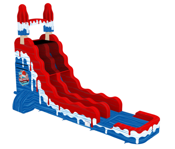 20' Red White and Cool Popsicle Water Slide 20' Red White and Cool Popsicle Water Slide