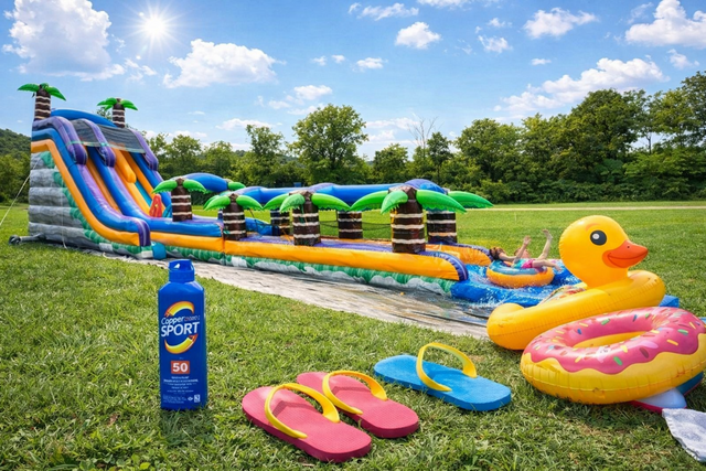 22Ft Paradise Falls Double Lane Slide 22Ft Paradise Falls Double Lane Slide