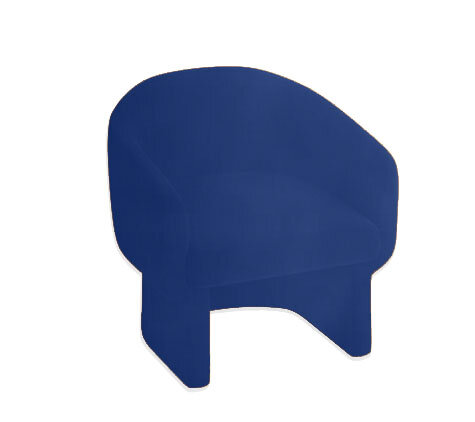 Club Chair - Chloe - Velvet Legs - Sapphire Velvet Club Chair - Chloe - Velvet Legs - Sapphire Velvet
