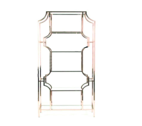 Bar Back - Ringling Arch - Gold Frame - White Top Bar Back - Ringling Arch - Gold Frame - White Top