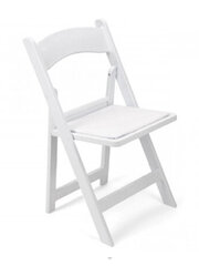 Folding Chair - White Resin