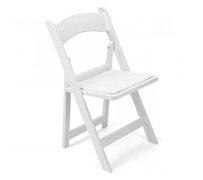 Folding Chair - White Resin